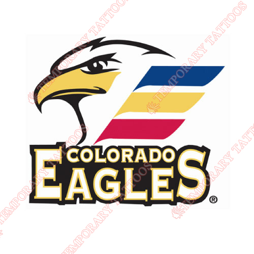 Colorado Eagles Customize Temporary Tattoos Stickers NO.9242